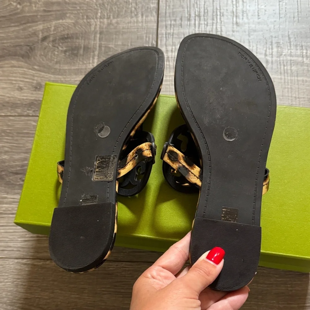 Tory Burch Leopard Print Miller Sandals - leopard print